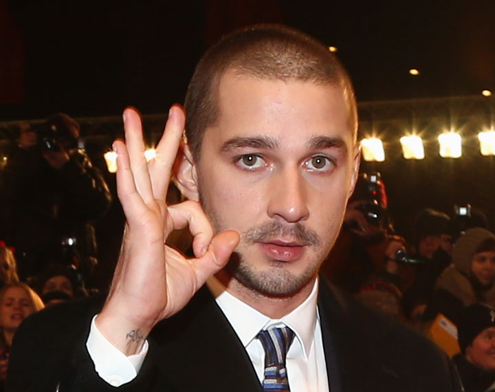 Shia LaBeouf, pictured in February 2013.