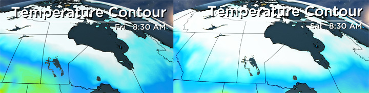 Temperatures expected to change drastically in southern Saskatchewan, according to Environment Canada.