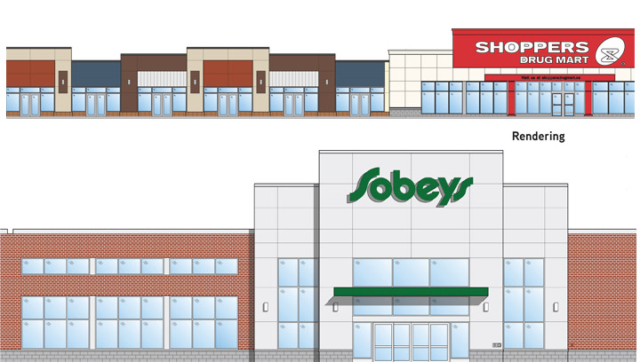 Construction underway at new Stonebridge Centre which will be home to new Sobeys liquor store.