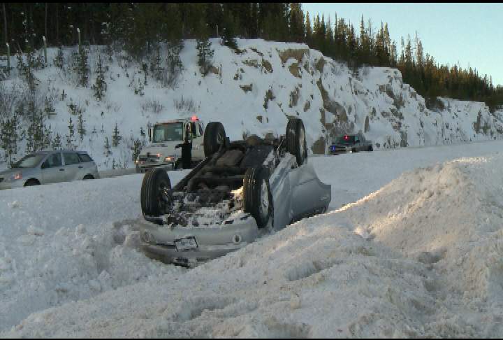 Treacherous day on Southern Interior roads - image