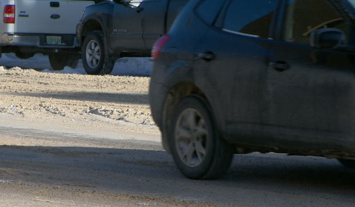 Emergency water main repairs restrict 51st Street and Confederation Drive in Saskatoon.
