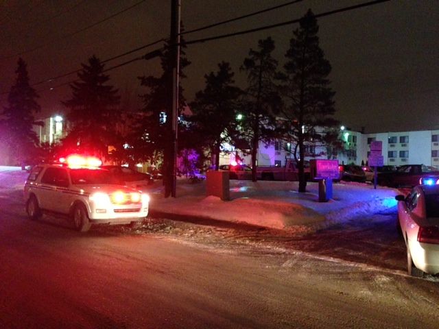 Police are investigating a fatal stabbing at a south Edmonton motel, Wednesday, December 18, 2013.