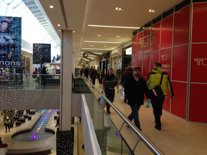 Shoppers pack West Edmonton Mall Sunday, Dec. 22, 2013.