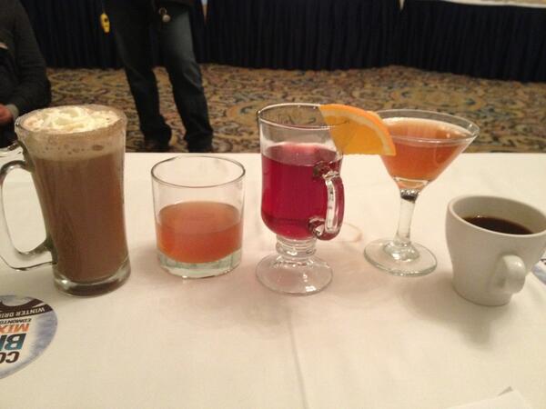 A few of Edmonton's winter signature drink contenders.
