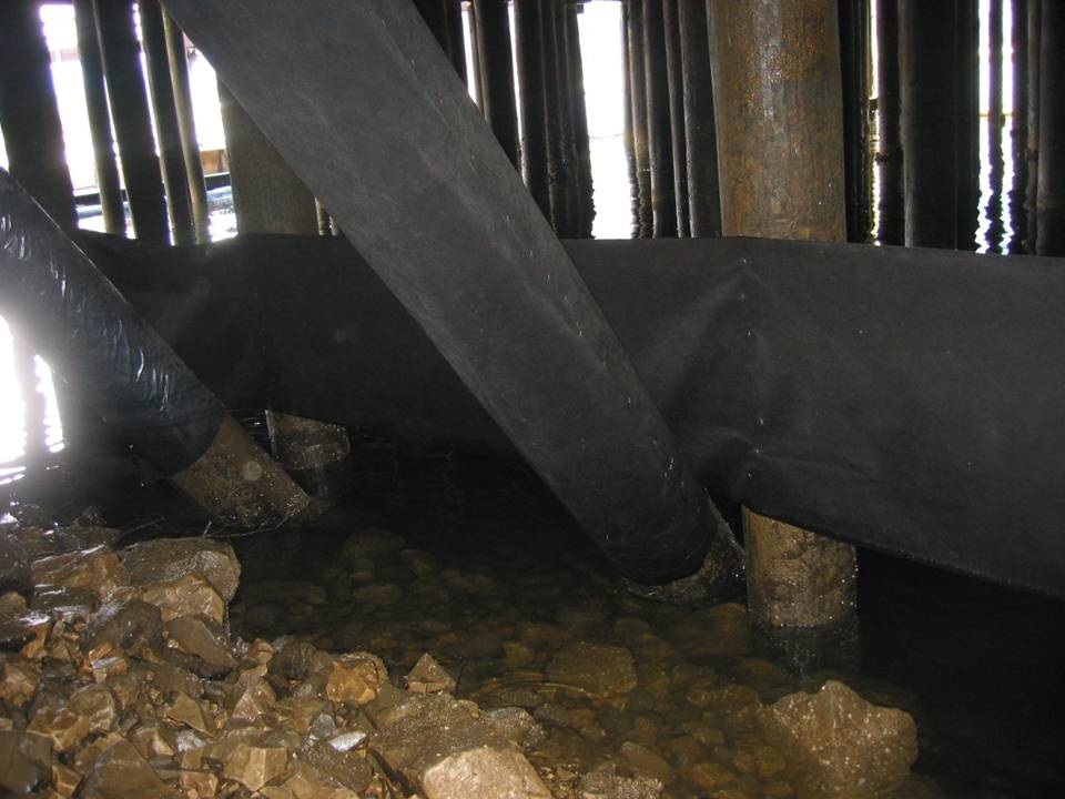 Adding linear weed control material dramatically increases spawning surface area as both sides spawnable