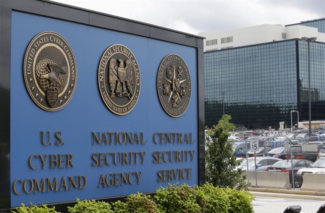 This June 6, 2013, file photo shows the sign outside the National Security Agency campus in Fort Meade, Md.