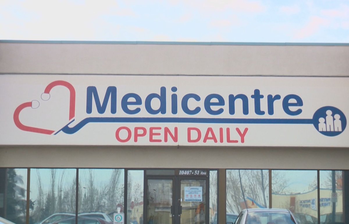 A Medicentre clinic in Edmonton, Jan. 22, 2014.