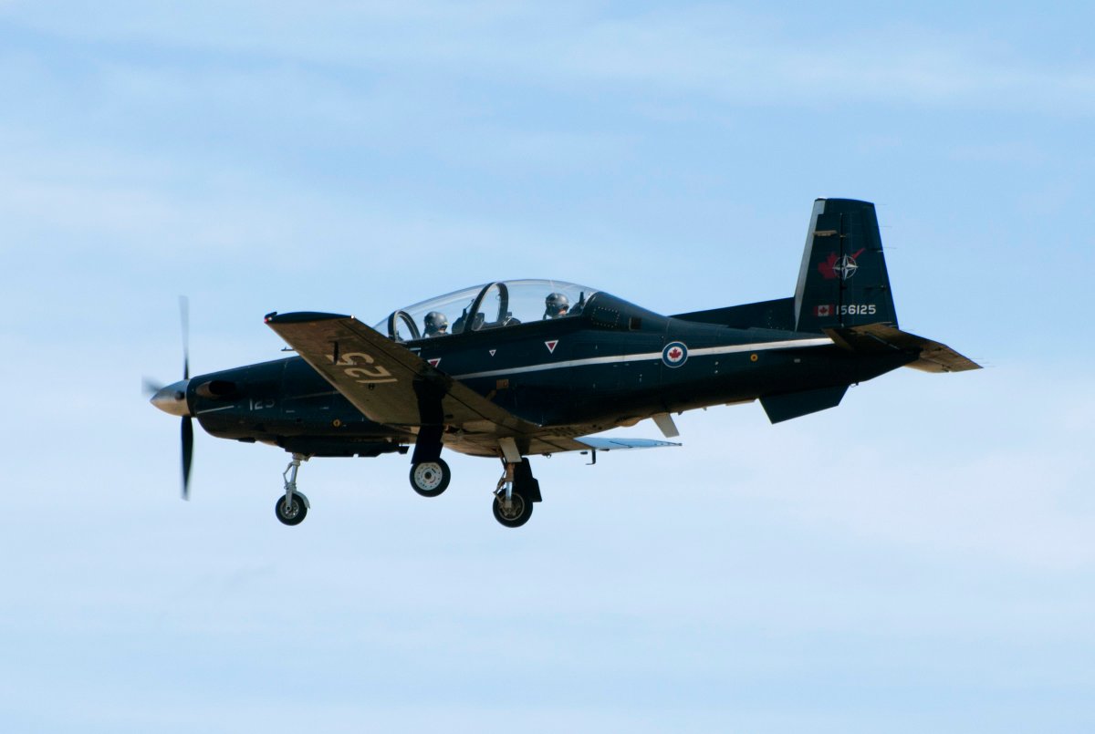 They were flying a CT-156 Harvard aircraft as part of a routine training mission and made the decision to eject when they determined that they would not be able to land the plane safely.