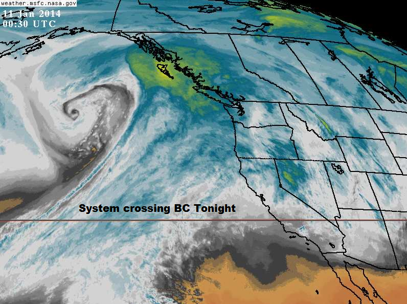 Wet and Breezy Tonight - image