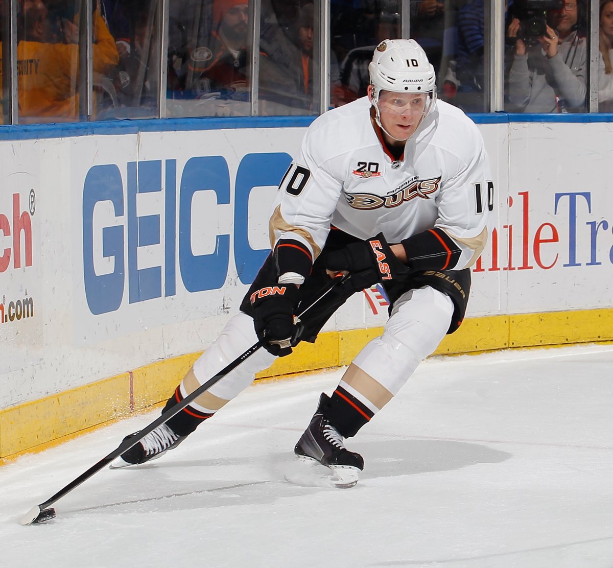 Corey Perry #10 of the Anaheim Ducks. (Paul Bereswill/Getty Images).