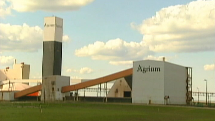 The Agrium potash mine at Vanscoy, Saskatchewan. Agrium expects its Q4 earnings to be at the “bottom” of guidance on lower domestic potash and ammonium nitrate sales.