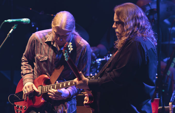 Derek Trucks and Warren Haynes of the Allman Brothers Band, pictured in March 2012.