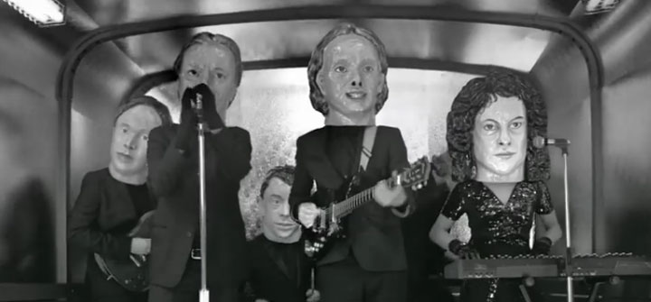 A scene from the 'Reflektor' video by Arcade Fire.