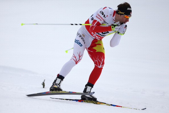 Canada's Ivan Babikov competes on February 27, 2013 during the Men's Cross Country skiing 15 Km Free Individual of the FIS Nordic World Ski Championships at Val Di Fiemme Cross Country stadium in Cavalese, northern Italy. 