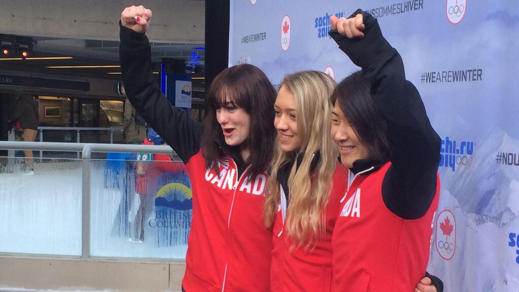 In Vancouver on Sunday, Atsuko Tanaka, Alexandra Pretorius and Taylor Henrich were named to take part in the first-ever Olympic ski jumping event for women.