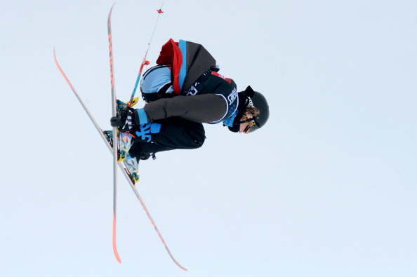 Canadian Alex Beaulieu-Marchand performs during  the men's Ski Slopestyle final of the European Winter X-Games, on March 21, 2013 in the ski resort of Tignes.