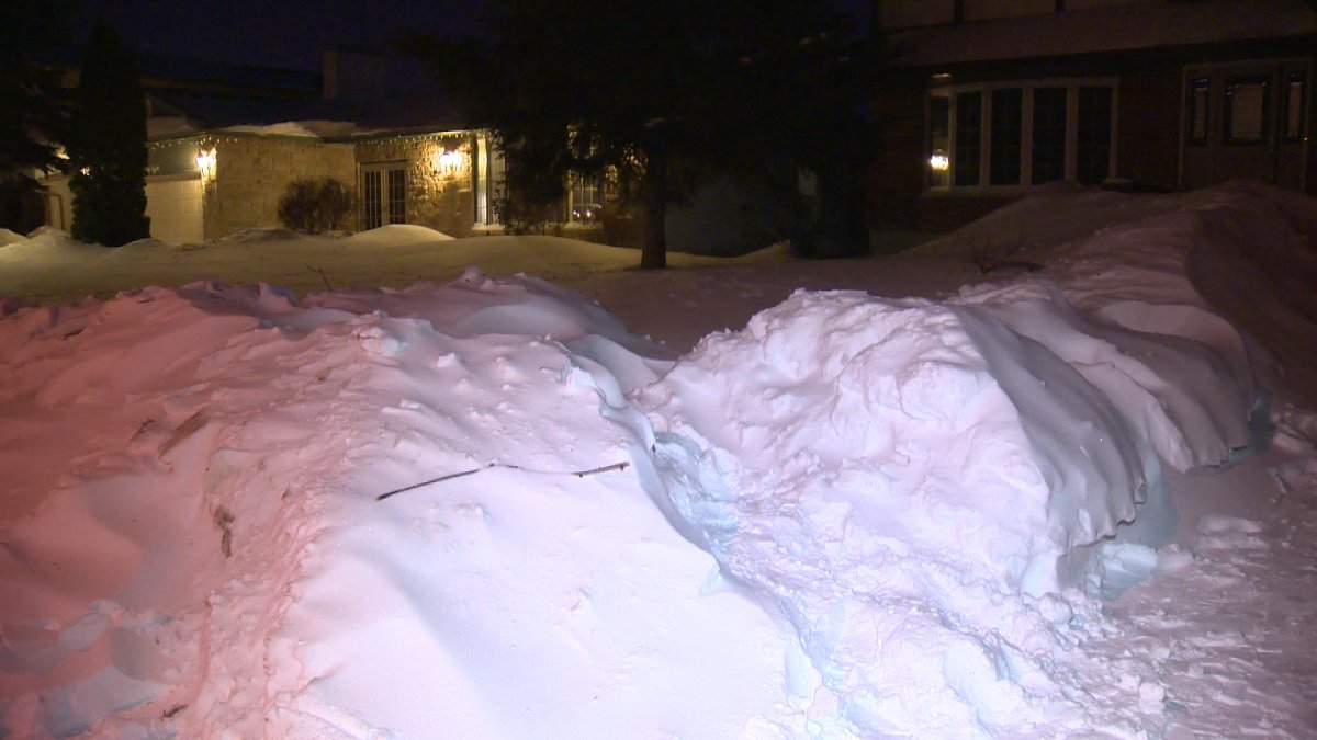 A nine-year-old Winnipeg boy is fighting for his life after a snowbank collapsed on him.