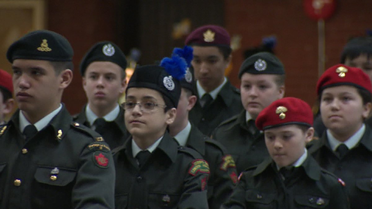 Members of the Canadian Cadet program.