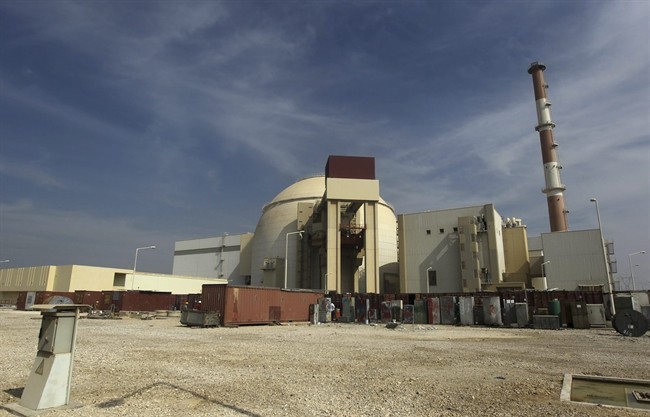 FILE - In this Tuesday, Oct. 26, 2010 file photo, the reactor building of the Bushehr nuclear power plant is seen just outside the southern city of Bushehr, Iran.