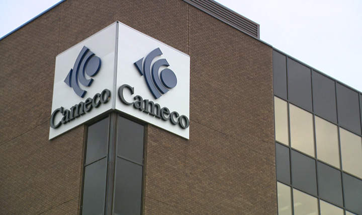 Tax group puts up billboard that asks Cameco to pay millions in taxes.