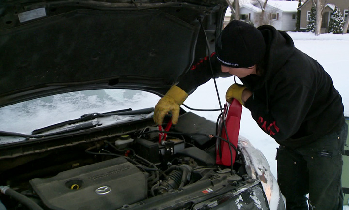 При хладните метеорологични условия в прериите много шофьори се сблъскват