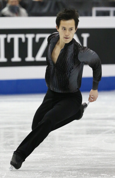  Patrick Chan of Canada competes in the men's short program during day one of the ISU Grand Prix of Figure Skating Final 2013/2014 at Marine Messe Fukuoka on December 5, 2013 in Fukuoka, Japan.