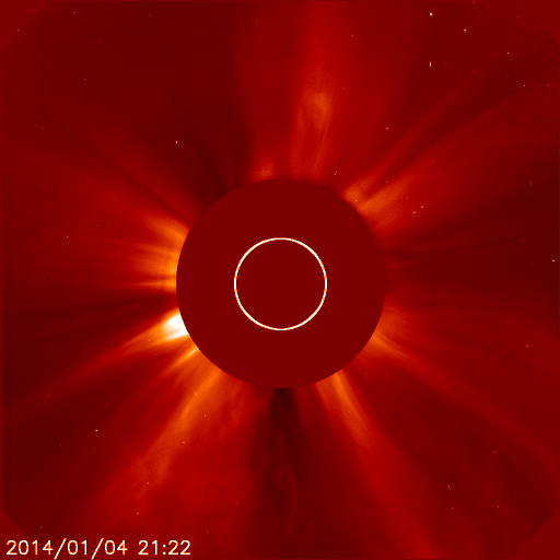 The particles from an X1 solar flare strikes satellite.