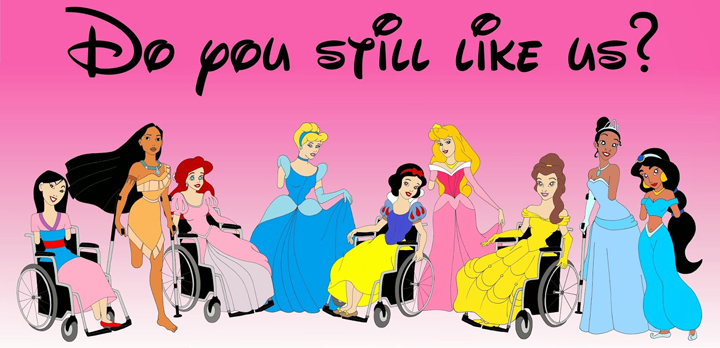 Italian artist Alexsandro Palombo has re-imagined Disney princesses as people living with disabilities in his latest online series.