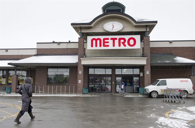 A Metro grocery store is seen in Montreal.
