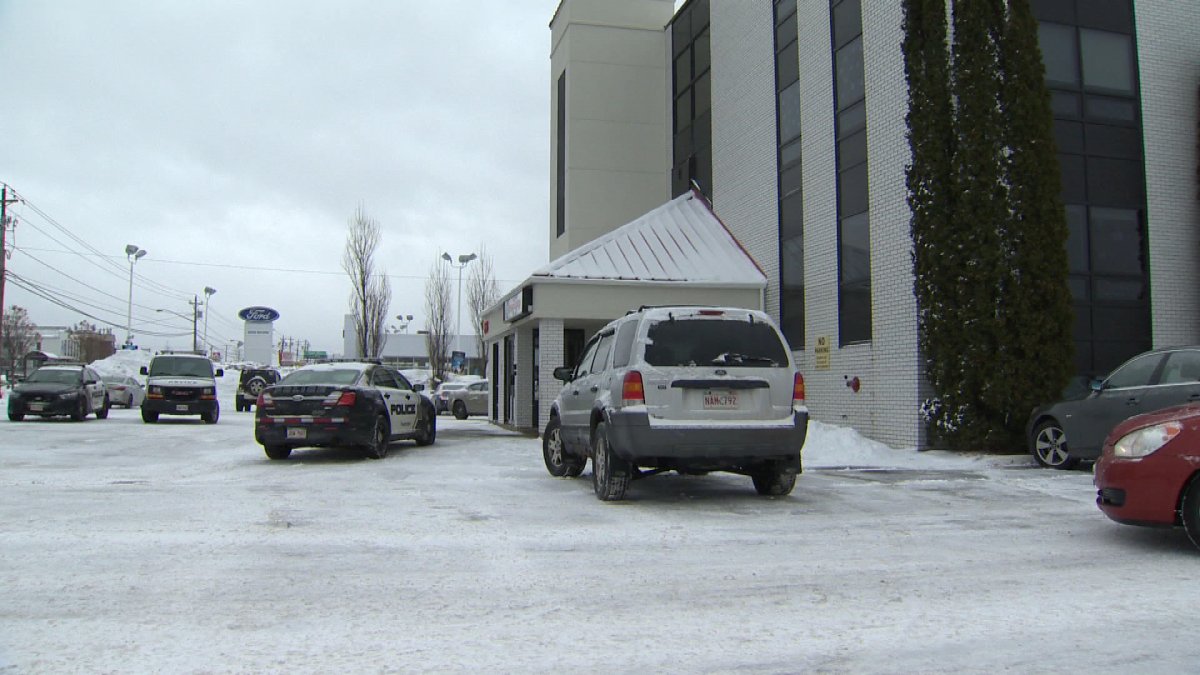 Eastern College in Fredericton, where three people were injured after a stabbing.