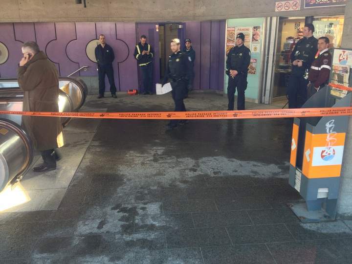 A young woman choked to death after her scarf was caught in a metro escalator in Montreal on January 30, 2014.