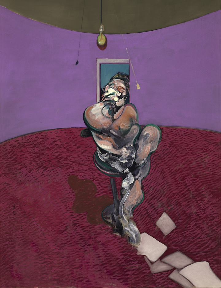 In this undated photo made available by Christies auction house in London, Wednesday, Jan. 15, 2014, showing a reproduction of a portrait painting by Francis Bacon.