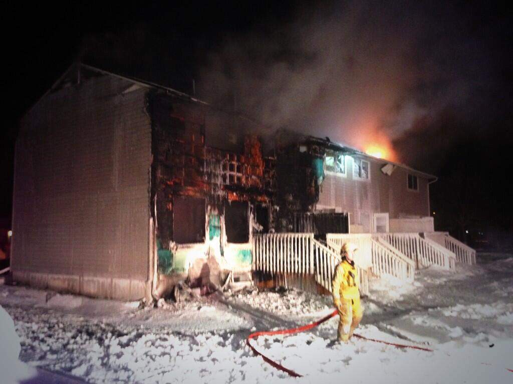 A fire that started in Regina’s south end early on January 9th  has forced several families from their homes.
