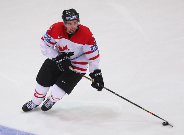 Dan Hamhuis of Canada in action during the IIHF World Championship match between Canada and Norway at the Arena Zurich-Kloten on May 3, 2009 in Zurich, Switzerland.