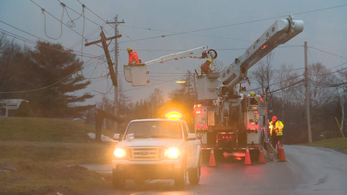 Dump truck pulls down power lines in Harrietsfield - Halifax ...