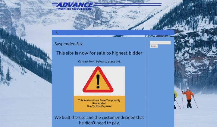 A screen shot of what Rick Potts’ website looked like on Monday, Jan. 6, 2014.