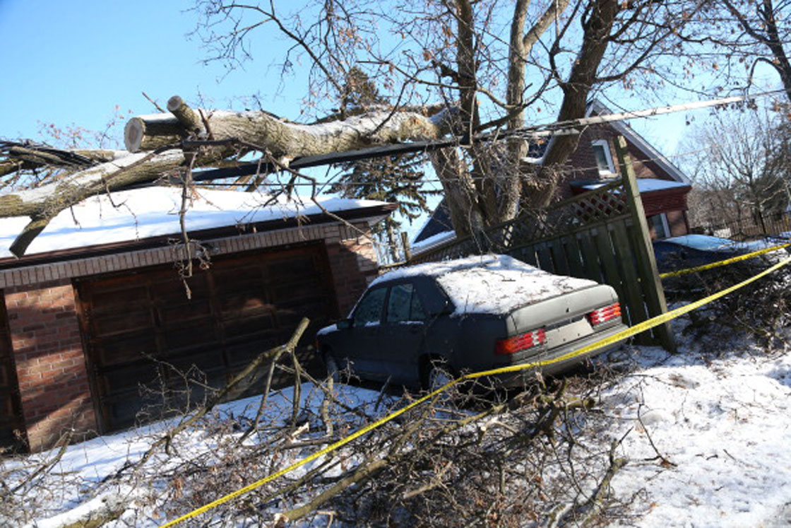 The damage inflicted by a barrage of ice storms across eastern Canada in December cost another $200 million in insured losses.