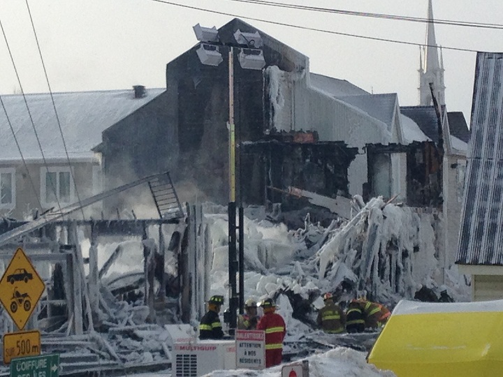 Investigations continue in L'Isle Verte, Que. on Friday, January 24, 2014.