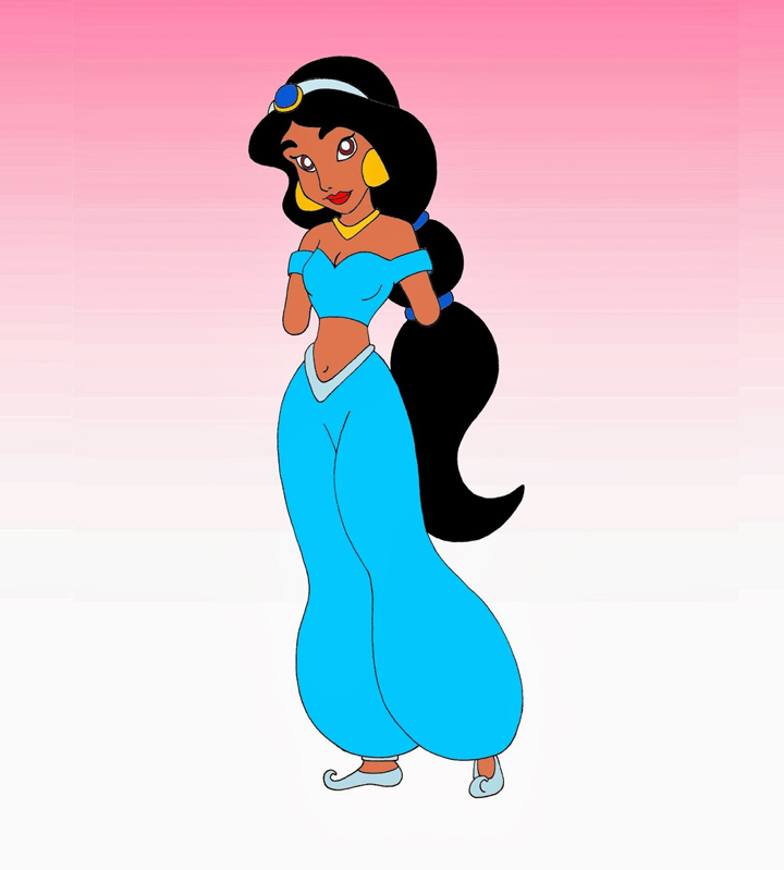 Jasmine – Aladdin:(Credit: Alexsandro Palombo/Humor Chic)