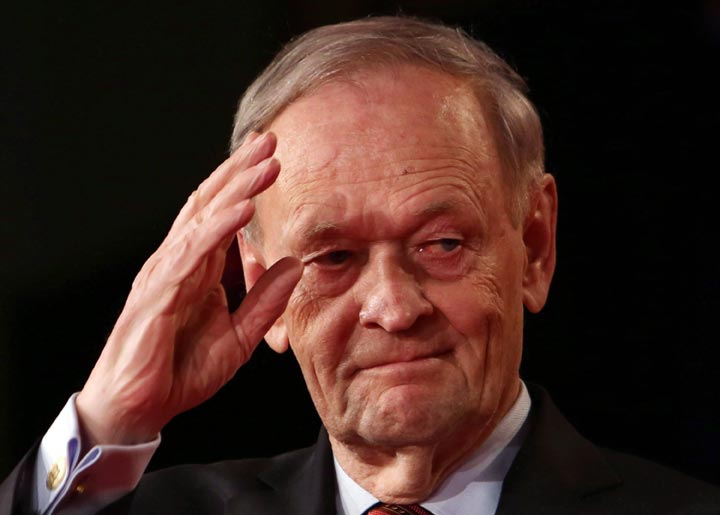 Jean Chretien received an honorary doctorate of laws at the University of Winnipeg on Thursday.