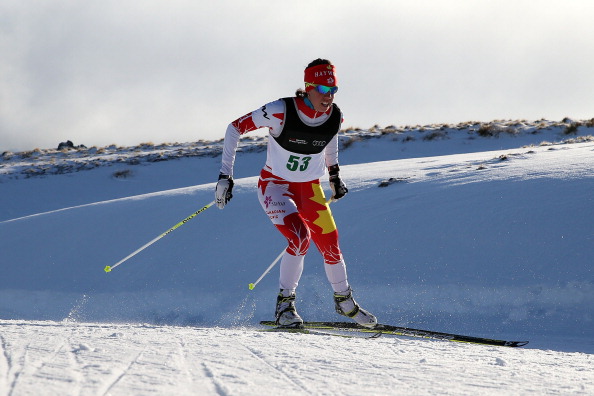 Perianne Jones of Canada competes in the X-Country Skiing Sprint Freestyle (FIS Continental Cup) qualifying during day one of the Winter Games NZ at Snow Farm on August 15, 2013 in Wanaka, New Zealand.