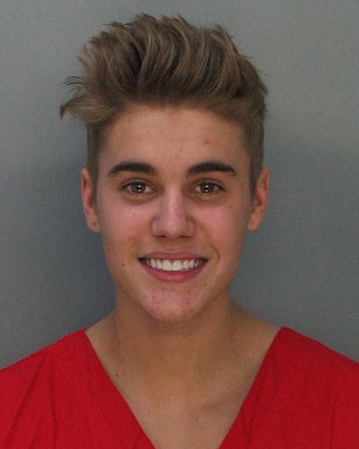 Justin Bieber mug shot