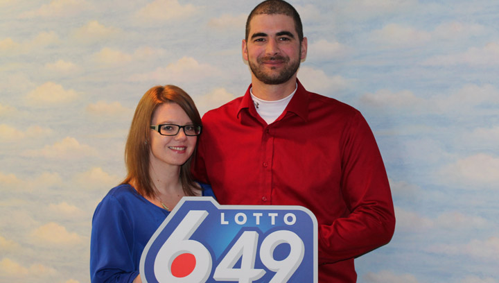 Alicia Hjermenrude and Steve Smith won $1 million dollars after buying a Lotto 649 ticket on Christmas Day.