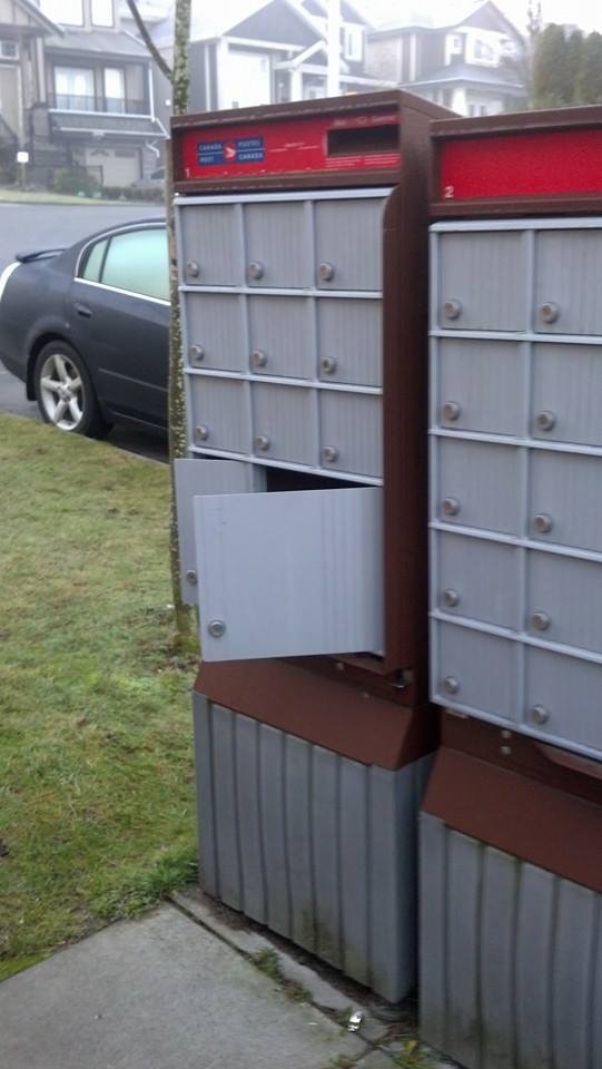 PHOTOS More mailboxes broken into in Surrey B.C. BC Globalnews.ca