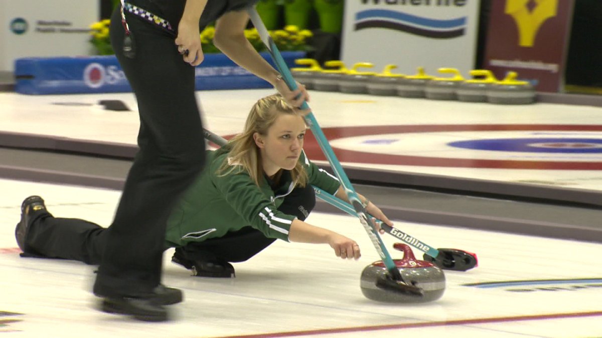 Chelsea Carey and her Fort Rouge team seen here during a previous Manitoba Scotties.