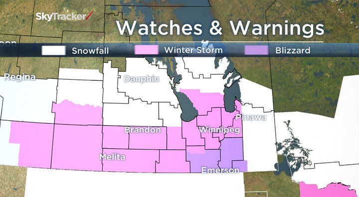 Blizzard, storm, snowfall warnings in effect for Manitoba - Winnipeg ...