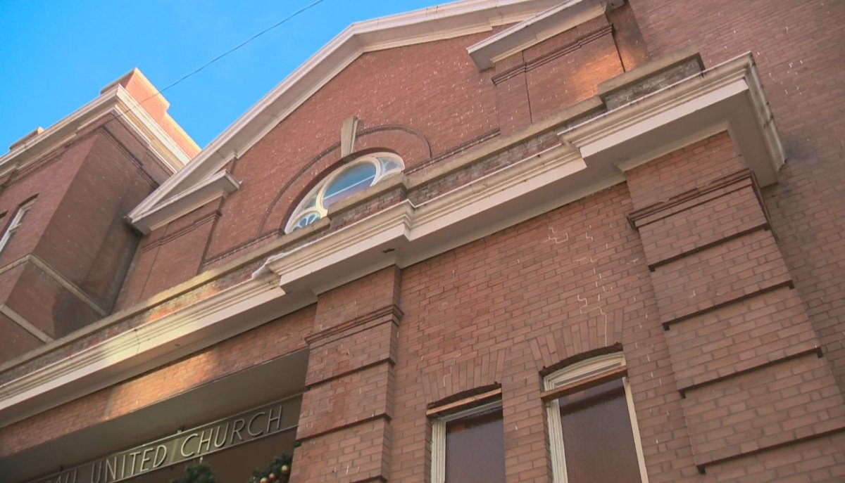 Scaffolding up as restoration begins on Edmonton’s McDougall Church
