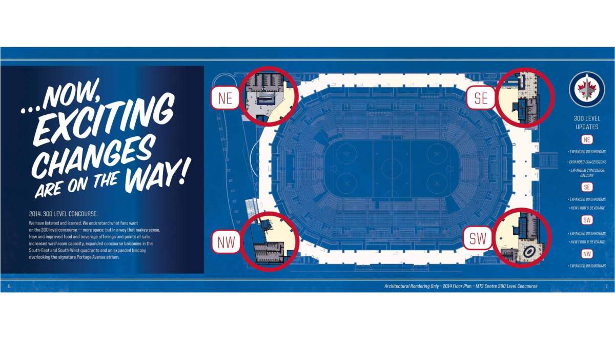 An image of planned changes to MTS Centre