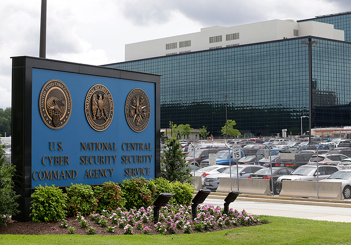 FILE - This June 6, 2013, file photo shows a sign outside the National Security Agency (NSA) campus in Fort Meade, Md. 
