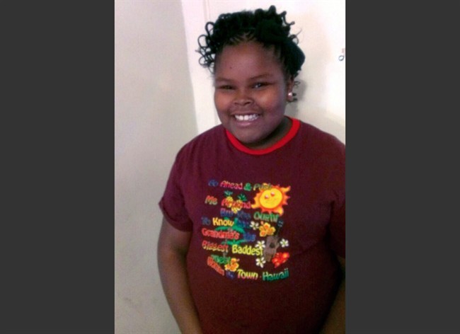 File - This undated file photo provided by the McMath family and Omari Sealey shows Jahi McMath. 